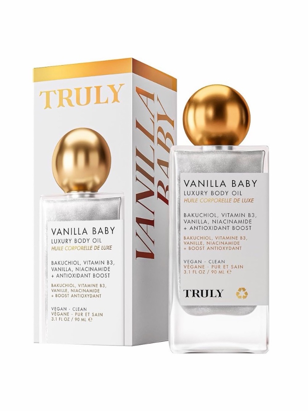 $38 Retail NIB TRULY Vanilla Baby Luxury Body Oil